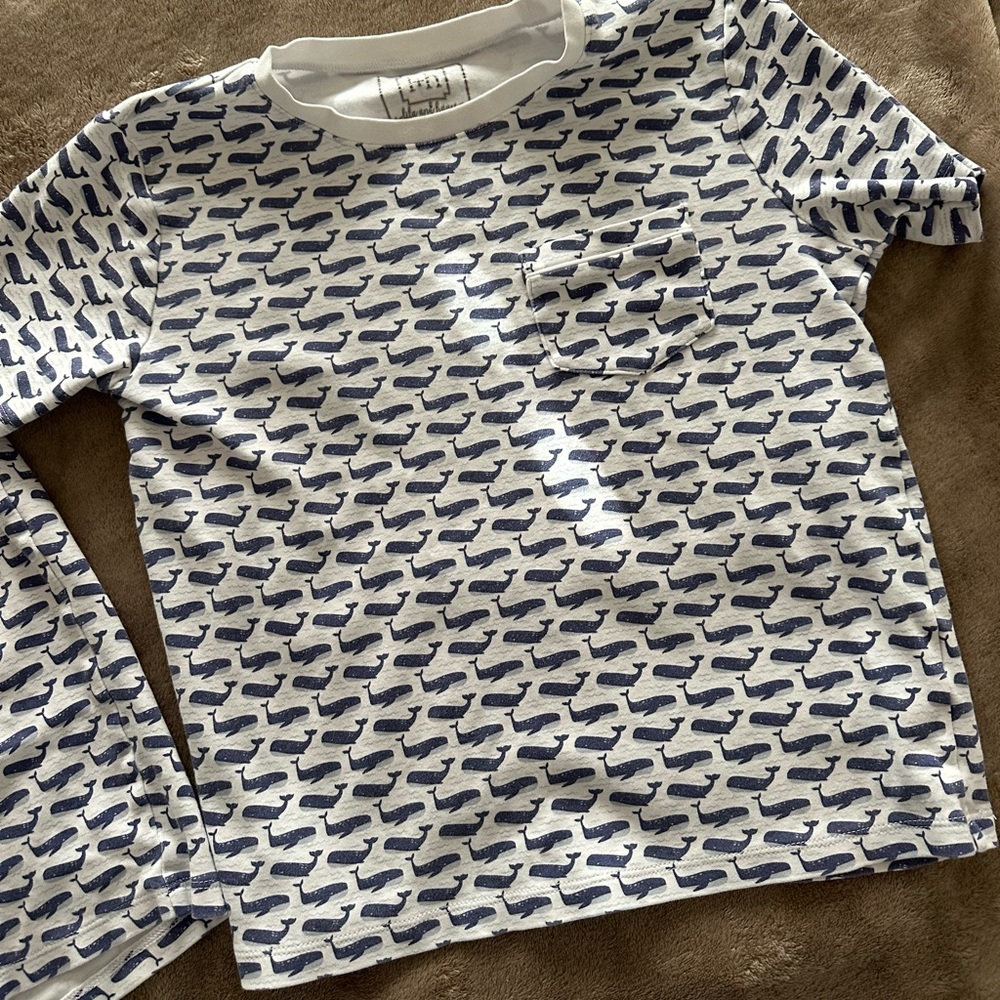 Lila and Hayes size 10 boy pajamas short set